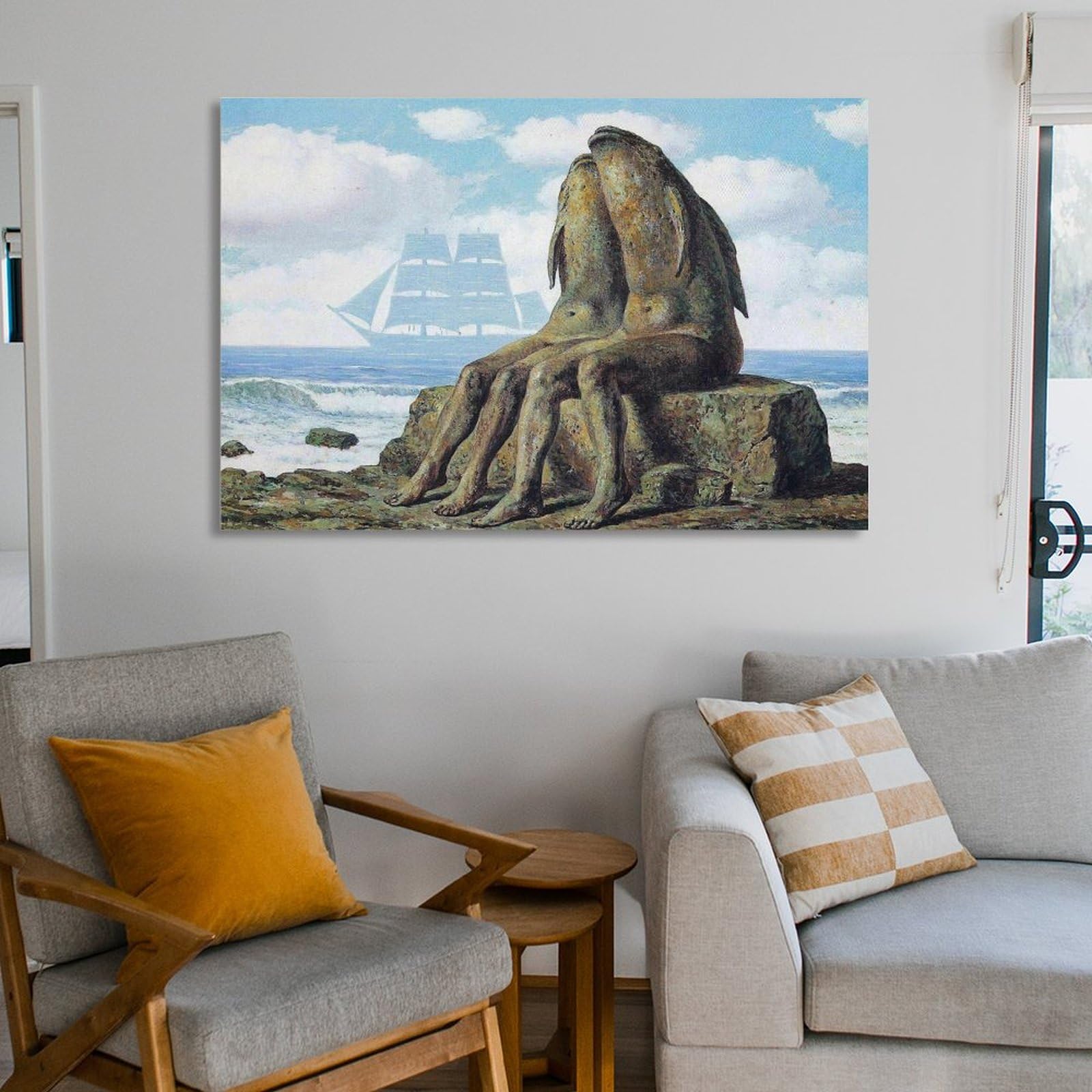 Amazon.co.jp: ルネ・マグリット《自然の驚異》ポスター キャンバス